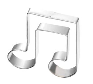 wjsyshop musical eighth notes music note cookie cutter stainless steel