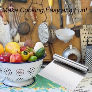 Dough Pastry Scraper, Stainless Steel Cake Scraper with Measuring Scale, Multipurpose Pizza Dough Pastry Bench Scraper Knife with Measuring Scale, for Kitchen Baking