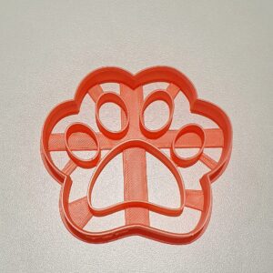 T3D Cookie Cutters Paw Print Cookie Cutter, Suitable for Cakes Biscuit and Fondant Cookie Mold for Homemade Treats, 3.43inch x 3.16inch x 0.55inch