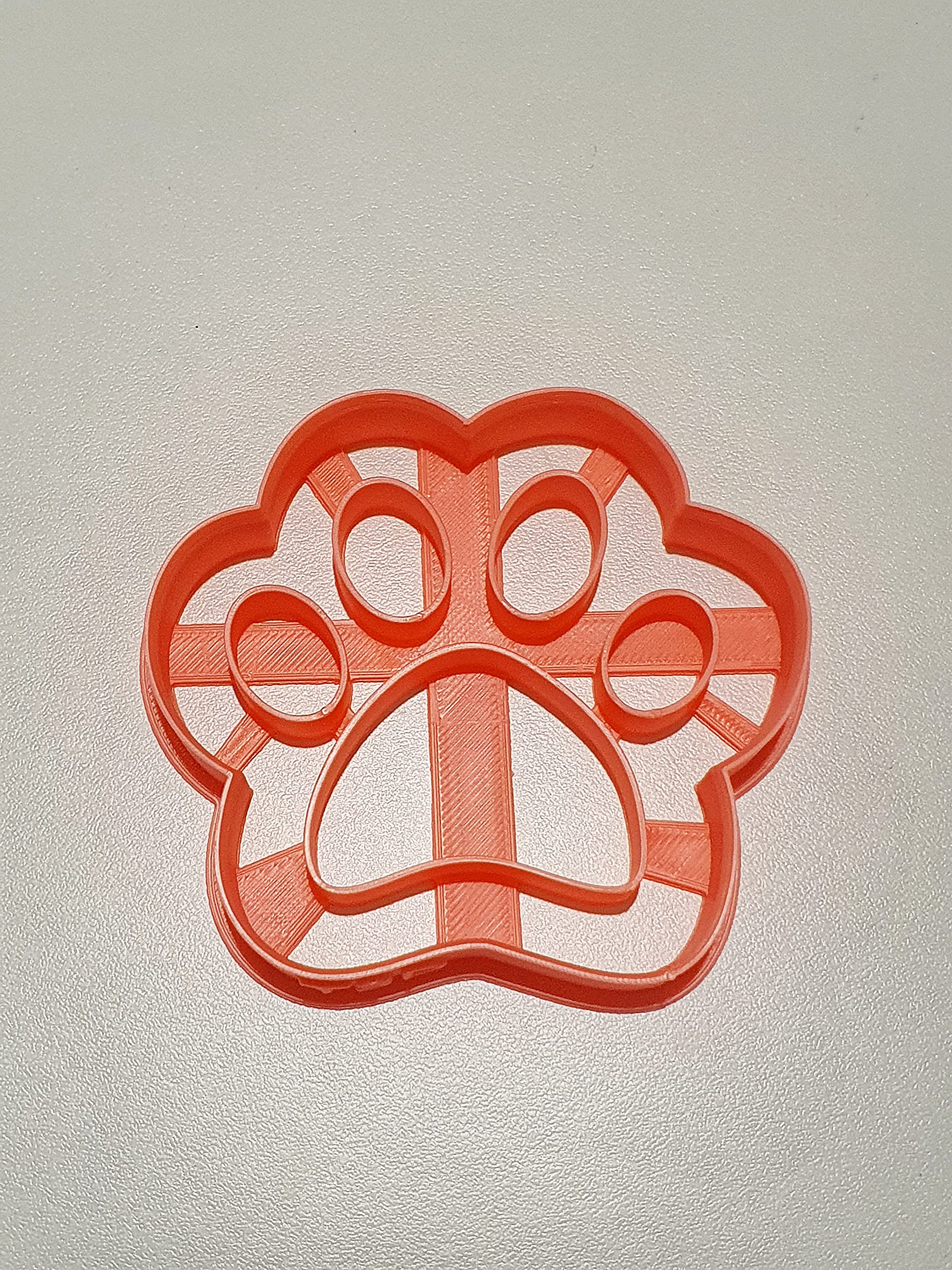 T3D Cookie Cutters Paw Print Cookie Cutter, Suitable for Cakes Biscuit and Fondant Cookie Mold for Homemade Treats, 3.43inch x 3.16inch x 0.55inch