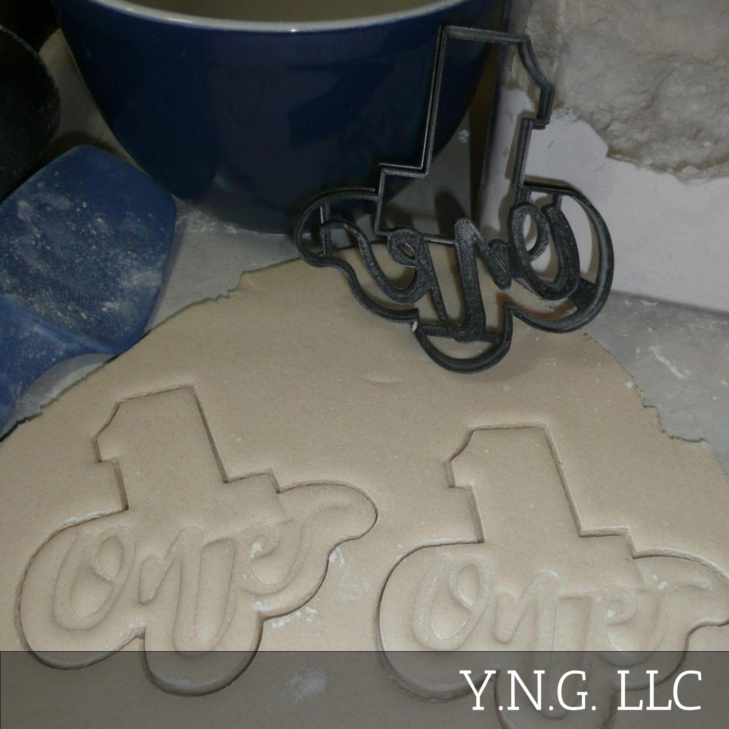 NUMBER ONE 1 WITH WORD BIRTHDAY ANNIVERSARY PARTY AGE DETAILED COOKIE CUTTER MADE IN USA PR2402