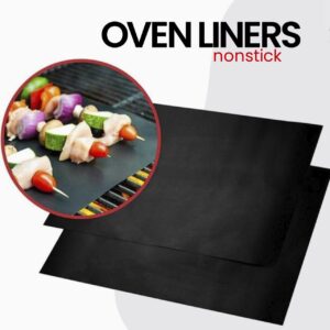 Oven Liners for Bottom of Oven - 100% Reusable Non-Stick Heavy Duty BPA & PFOA Free Oven Mat for Bottom of Electric Oven Microwave, Gas Grill, Toaster