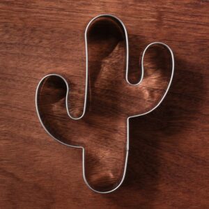 LILIAO 3.8 inch Cactus Cookie Cutter, Stainless Steel