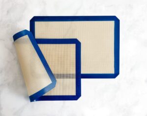 usa pan nonstick silicone half sheet baking mat, set of 2