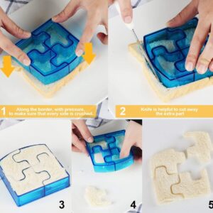 7 Pack Sandwich Cutters and Bread Crust Shape Remover for Kids, Messar Cute Animals Shapes Toast Mould DIY Sandwich Slicer Maker Kit for Children Bento Lunch Box Food Decor- Color Random (Style C)