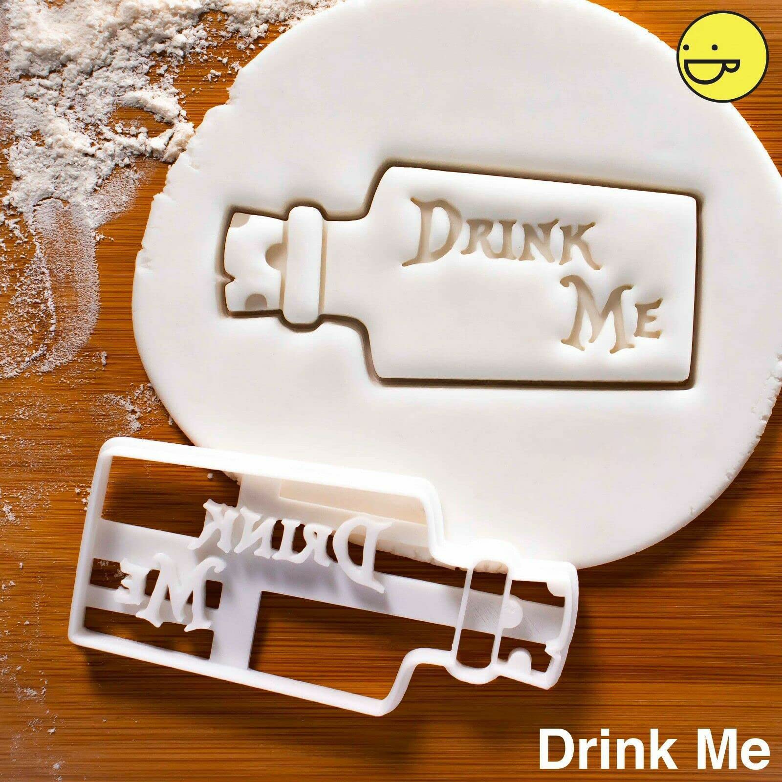 Eat Me Cake Alice In Wonderland Crazy Teapot Drink Me Treat Dessert Quotes Mad Cutter Cookie 2024 Cookie Molds With Good Wishes (Color : 3pcs)