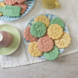 Eat Me Cake Alice In Wonderland Crazy Teapot Drink Me Treat Dessert Quotes Mad Cutter Cookie 2024 Cookie Molds With Good Wishes (Color : 3pcs)