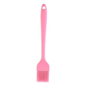 silicone basting brush - heat resistant pastry baking bread cake oil butter brushes for bbq grill kitchen brush meat sauce marinades(pink)