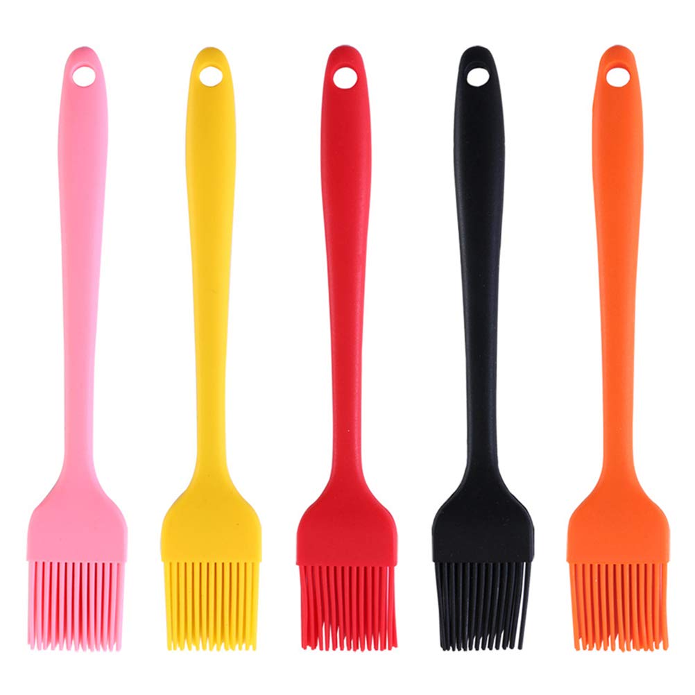 Silicone Basting Brush - Heat Resistant Pastry Baking Bread Cake Oil Butter Brushes for BBQ Grill Kitchen Brush Meat Sauce Marinades(pink)