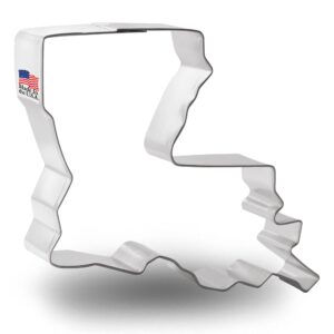 foose store louisiana cookie cutter 3.5 inch –tin plated steel cookie cutters – made in the usa