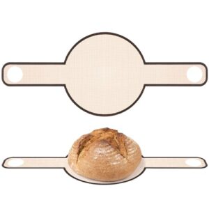 baking mat for dutch oven: glass fiber bread baking long handles sling baking mat dough bread sling baking mat to transfer for dough reusable baking mats