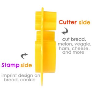 CuteZCute Animal Friends Food Deco Cutter and Stamp Kit Frame 3 7/8 x 3 1/8 x 1 1/16 inches