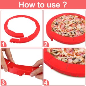 RONGRONG Adjustable Pie Crust Shield, BPA-free and Food Safe Silicone Pie Protector for Baking Pie, Fits Rimmed Dish 8" - 11.5" - Dishwasher Safe (2 Pack)