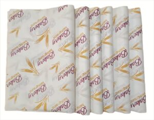 wax paper sheets sandwich wrap paper - 10x14" food wrapping paper liners, grease resistant picnic paper sheets for basket bread restaurants bbqs parties (100pcs)