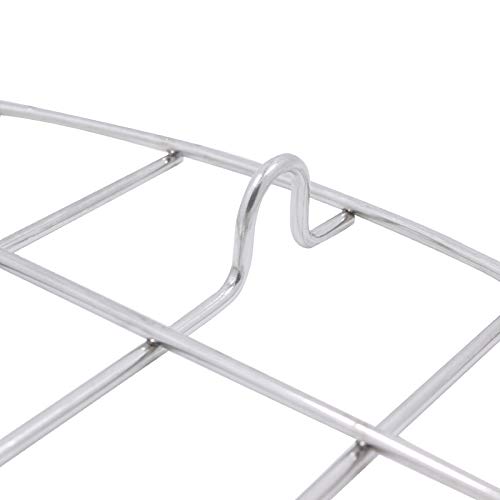 T&B 9.8x6.7 Inch Oval Roasting Cooling Rack 304 Stainless Steel Baking Broiling Rack Cookware 0.8 Inch heigh thick version 1PC