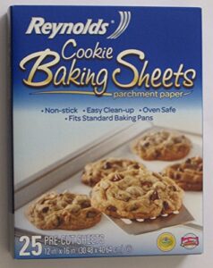 reynolds cookie baking sheets non-stick parchment paper 2-pack (25 count each) (2)
