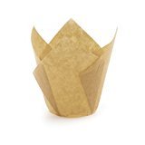 gold tulip baking cups, mini size, pack of 125