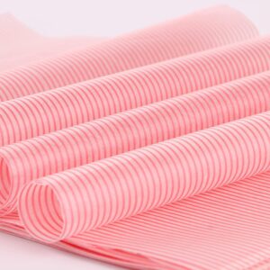 100 Sheets Wax Paper, Greaseproof Waterproof Non-Stick Wrapping Paper Bags for Food Cake Bread Burger Sandwich Fries (Wax Paper-Stripe)