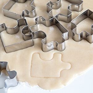 Fox Run Cookie Cutter Set, Puzzle Pieces Cookie Cutter Set