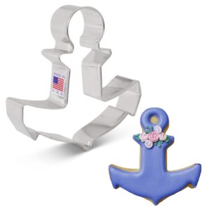 anchor cookie cutter, 4.25" made in usa by ann clark
