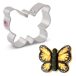 small butterfly/moth cookie cutter, 3" made in usa by ann clark