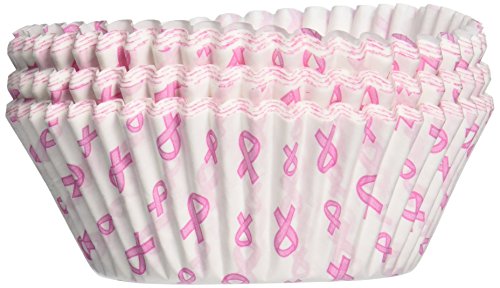 Fox Run Pink Ribbon Bake Cups, Pack of 75