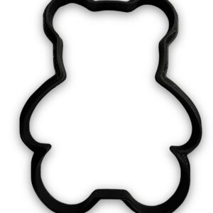 Teddy Bear Cookie Cutter with Easy to Push Design, for Baby Showers, Work Events, and Birthday Celebrations (4 inch)
