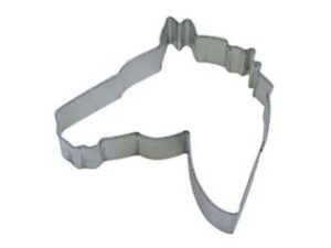r&m cookie cutter, 4.5-inch, horse head, tinplated steel