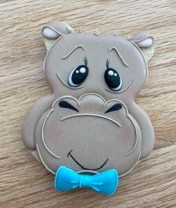 Hippo Face Cookie Cutter, 3.5" Made in USA by Ann Clark