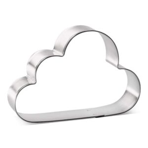 clouds cookie cutter 4 inch - made in the usa – foose cookie cutters tin plated steel clouds cookie mold