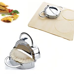 New Stainless Steel Ravioli Mould Dumpling Maker Mold Wrapper Pierogie Pie Crimper Pastry Dough Press Cutter Kitchen Gadgets (S 3inch)