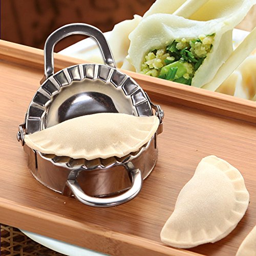 New Stainless Steel Ravioli Mould Dumpling Maker Mold Wrapper Pierogie Pie Crimper Pastry Dough Press Cutter Kitchen Gadgets (S 3inch)