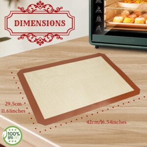 Silicone Baking Mat, Non Stick Cookie Sheet Reusable Silicone Mats for Baking