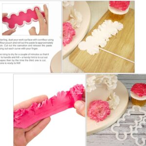 KALAIEN 3 pcs The Easiest Carnation Ever Cutter Flower Cake Cookie Sugarcraft Fondant Decorating Plunger Cutters Mold