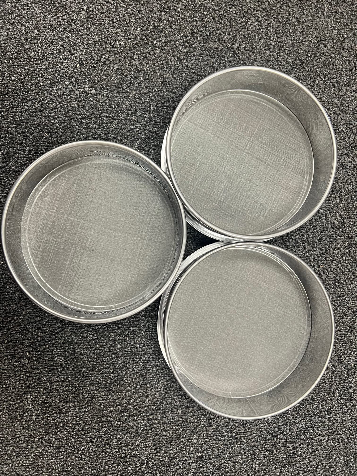 E-ONSALE Aluminum Herbal Pollen Set of 3 Screen Size Stackable Sifter 120, 160, 220 Micron Hash Extractor Sifter Shaker (120M + 160M +220M)