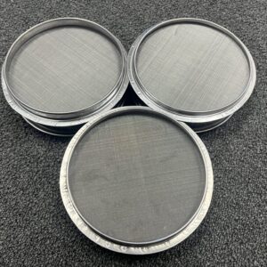 E-ONSALE Aluminum Herbal Pollen Set of 3 Screen Size Stackable Sifter 120, 160, 220 Micron Hash Extractor Sifter Shaker (120M + 160M +220M)