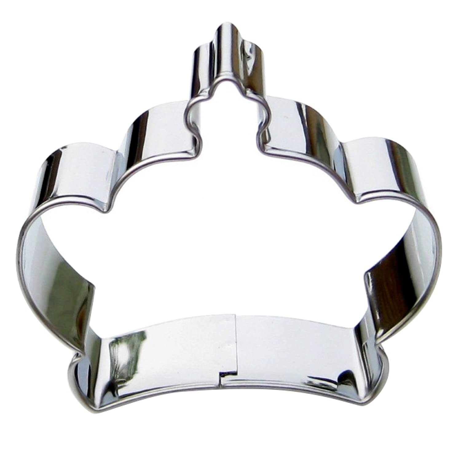 King Crown Cookie Cutter, Premium Food-Grade Stainless Steel, Dishwasher Safe