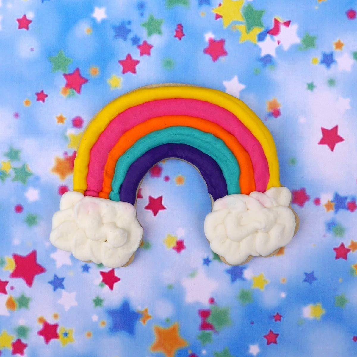 Rainbow Cloud Cookie Cutter, Premium Food-Grade Stainless Steel, Dishwasher Safe