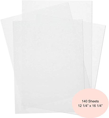 Kana 8 1/4" x 11 1/4" Parchment Paper -140 Pre-cut Sheets - For Cooking, Baking, Panini Press, Toaster oven, Food dehydrator