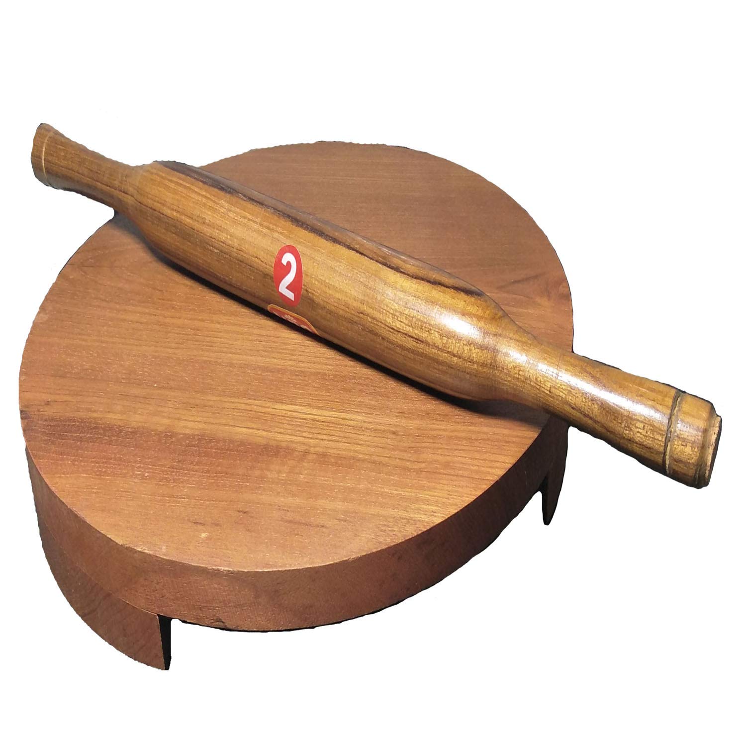 DBY Chakala Belan Polpat Belan wooden Chapati Maker Circular Board with Rolling Pin Set Wooden Circular Board Hand Made Woodn Chakala Belan