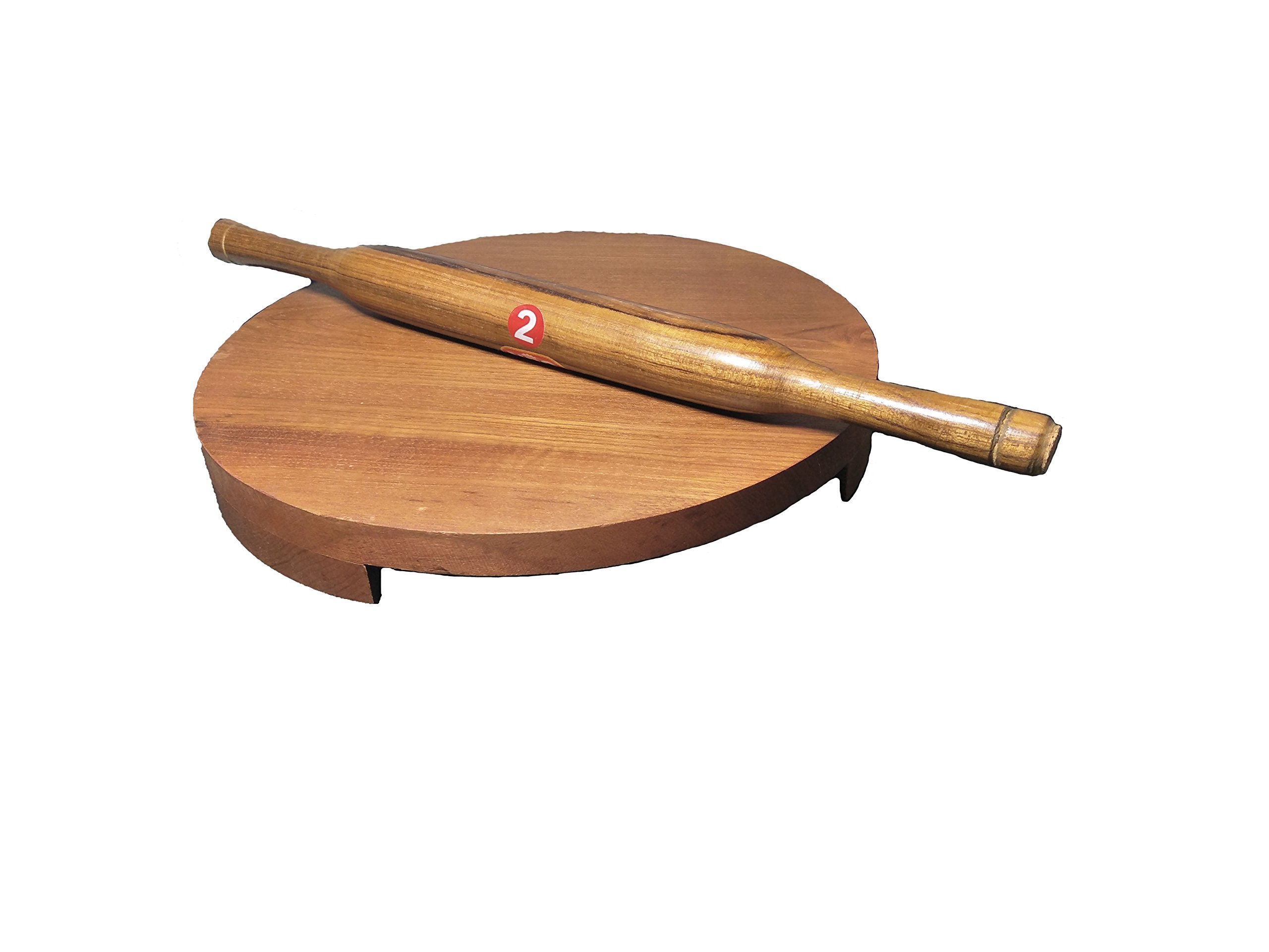 DBY Chakala Belan Polpat Belan wooden Chapati Maker Circular Board with Rolling Pin Set Wooden Circular Board Hand Made Woodn Chakala Belan