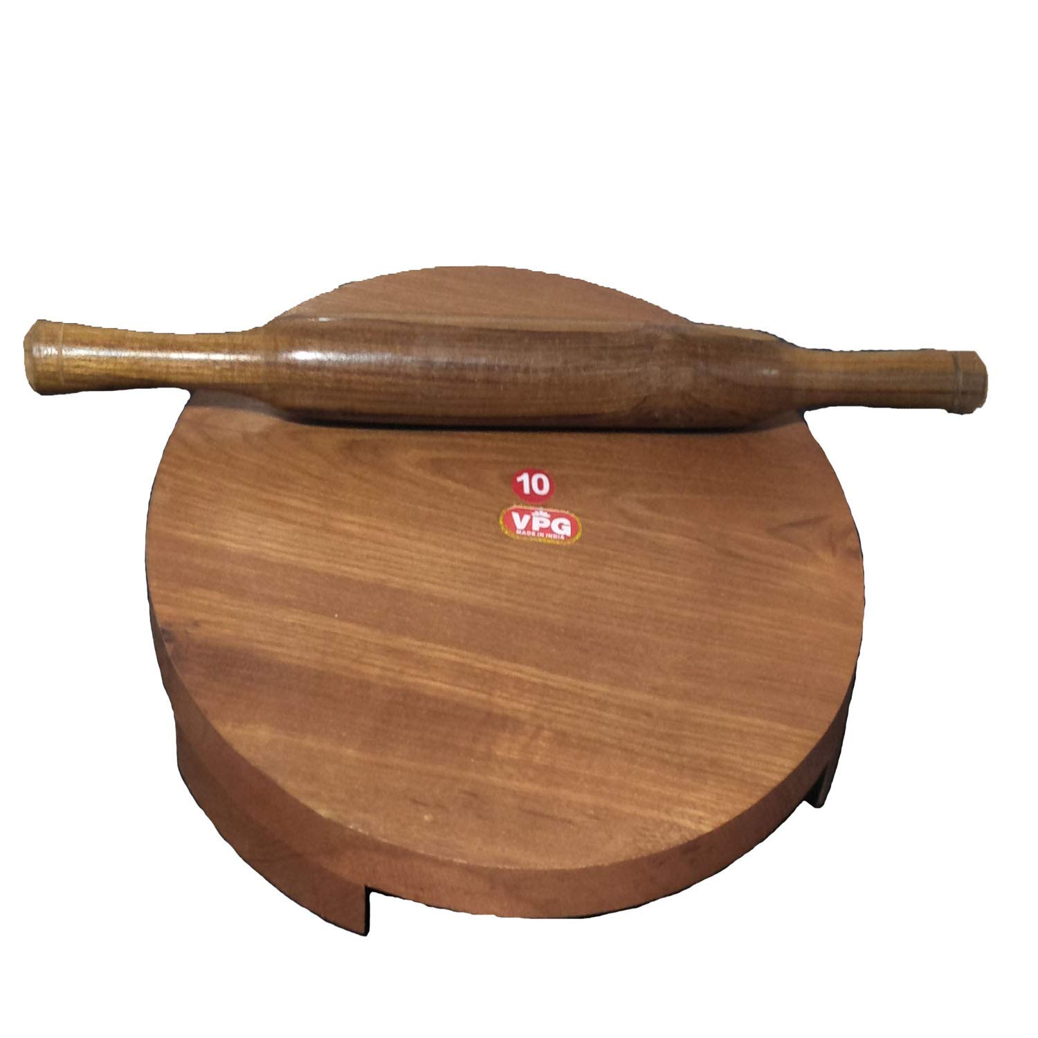 DBY Chakala Belan Polpat Belan wooden Chapati Maker Circular Board with Rolling Pin Set Wooden Circular Board Hand Made Woodn Chakala Belan