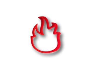 fire flame cookie cutter (2 inch)