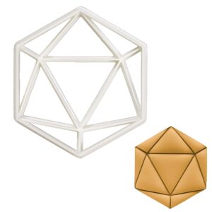 icosahedron cookie cutter, 1 piece - bakerlogy