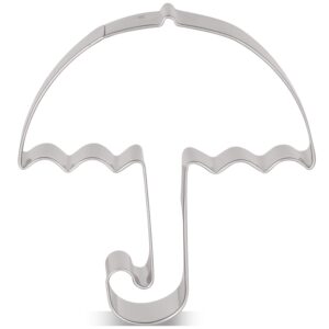 liliao umbrella cookie cutter - 3.2 x 3.5 inches - stainless steel