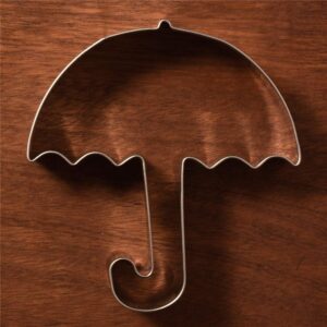 LILIAO Umbrella Cookie Cutter - 3.2 x 3.5 inches - Stainless Steel