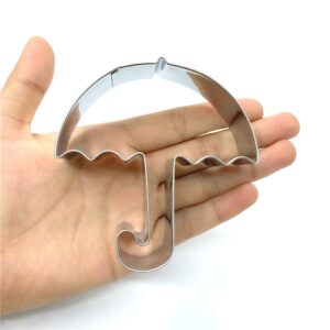 LILIAO Umbrella Cookie Cutter - 3.2 x 3.5 inches - Stainless Steel