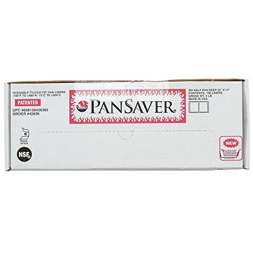 PanSaver Monolyn 1/2 Size Steam Table Pan Liner Clear Plastic - 4"-6"D 100 Per Case