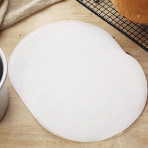 Parchment Paper Rounds 7 Inch Diameter Precut for Baking 100pcs - Non-STICK 7'' Cake Pan Liner Circles, Perfect for Cheesecake Pan Springform Pan Bundt Pan Steamer and Air Fryer