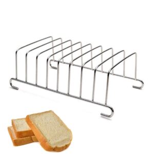 Toast Rack,Stainless Steel Tool Cooling Grid Bread Rack Rectangle Air Fryer Accessories